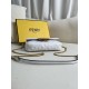 FENDI TIMELESS Baguette Mini White Nappa Leather Bag With FF Motif