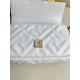 FENDI TIMELESS Baguette Mini White Nappa Leather Bag With FF Motif