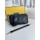 FENDI TIMELESS Baguette Black Nappa Leather Bag With FF Motif