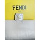 FENDI TIMELESS Baguette Dove Gray Nappa Leather Bag With FF Motif