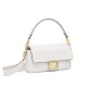 FENDI TIMELESS Baguette White Nappa Leather Bag With FF Motif