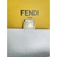 FENDI TIMELESS Baguette White Nappa Leather Bag With FF Motif