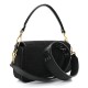 FENDI Baguette Black Canvas Shoulder Bag With FF Motif