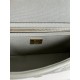 FENDI Baguette Green Tea Canvas Shoulder Bag With FF Motif