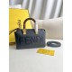 FENDI By The Way Mini Black Boston Bag In Leather