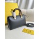 FENDI By The Way Mini Black Boston Bag In Leather