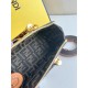 FENDI By The Way Mini Brown Boston Bag In Leather