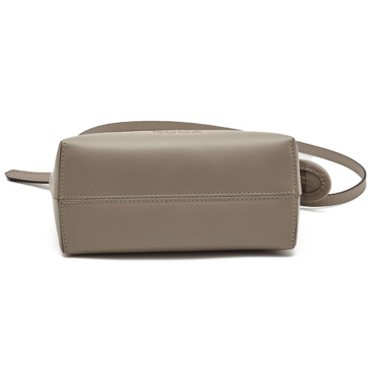 FENDI By The Way Mini Grey Boston Bag In Leather