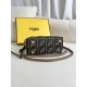 FENDI By The Way Mini Brown FF Fabric Boston Bag