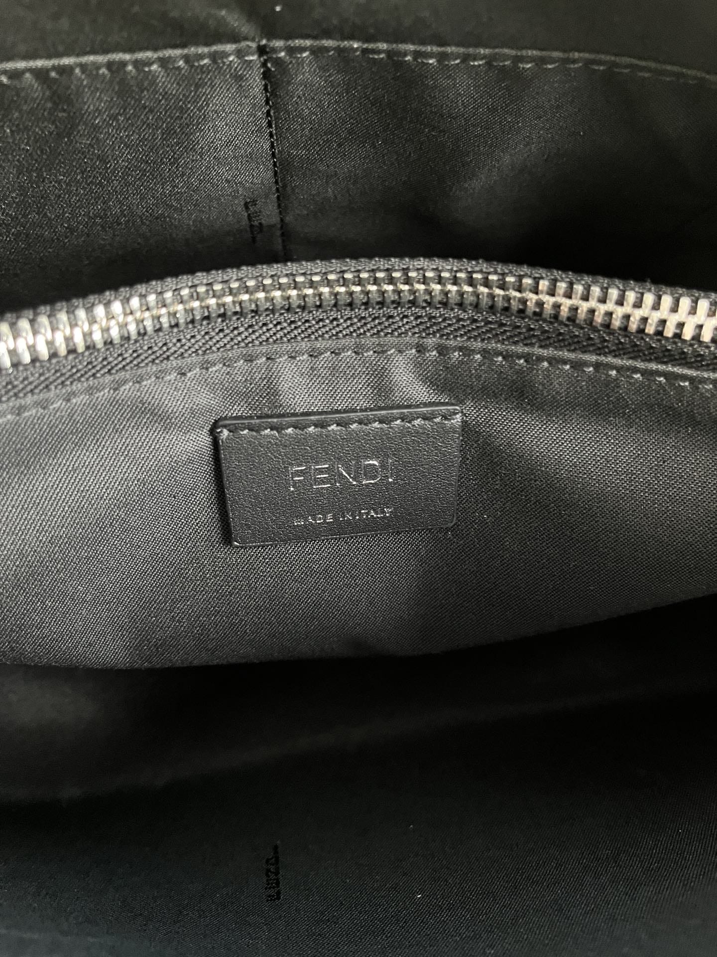 FENDI By The Way Medium Black Leather Boston Bag