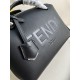 FENDI By The Way Medium Black Leather Boston Bag