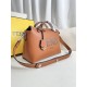 FENDI By The Way Medium Brown Leather Boston Bag