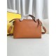 FENDI By The Way Medium Brown Leather Boston Bag