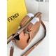 FENDI By The Way Medium Brown Leather Boston Bag