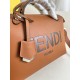 FENDI By The Way Medium Brown Leather Boston Bag