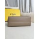 FENDI By The Way Medium Beige Leather Boston Bag