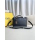 FENDI By The Way Medium Boston Bag In Black Leather