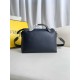 FENDI By The Way Medium Boston Bag In Black Leather