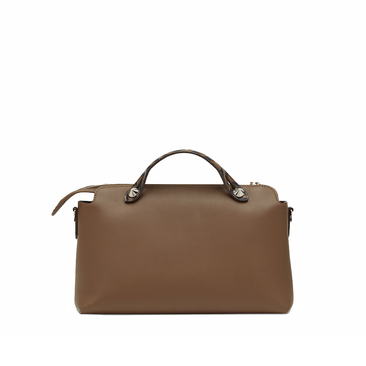 FENDI By The Way Medium Boston Bag In Brown Leather