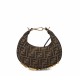 FENDI TIMELESS Fendigraphy Mini Brown FF Jacquard Fabric Bag