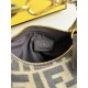 FENDI TIMELESS Fendigraphy Mini Brown FF Jacquard Fabric Bag