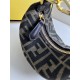 FENDI TIMELESS Fendigraphy Mini Brown FF Jacquard Fabric Bag