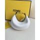 FENDI TIMELESS Fendigraphy Mini White Leather Bag