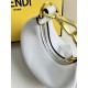 FENDI TIMELESS Fendigraphy Mini White Leather Bag