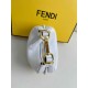 FENDI TIMELESS Fendigraphy Mini White Leather Bag