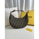 FENDI TIMELESS Fendigraphy Small Brown FF Jacquard Fabric Bag