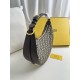 FENDI TIMELESS Fendigraphy Small Brown FF Jacquard Fabric Bag