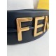 FENDI TIMELESS Fendigraphy Small Black Leather Bag