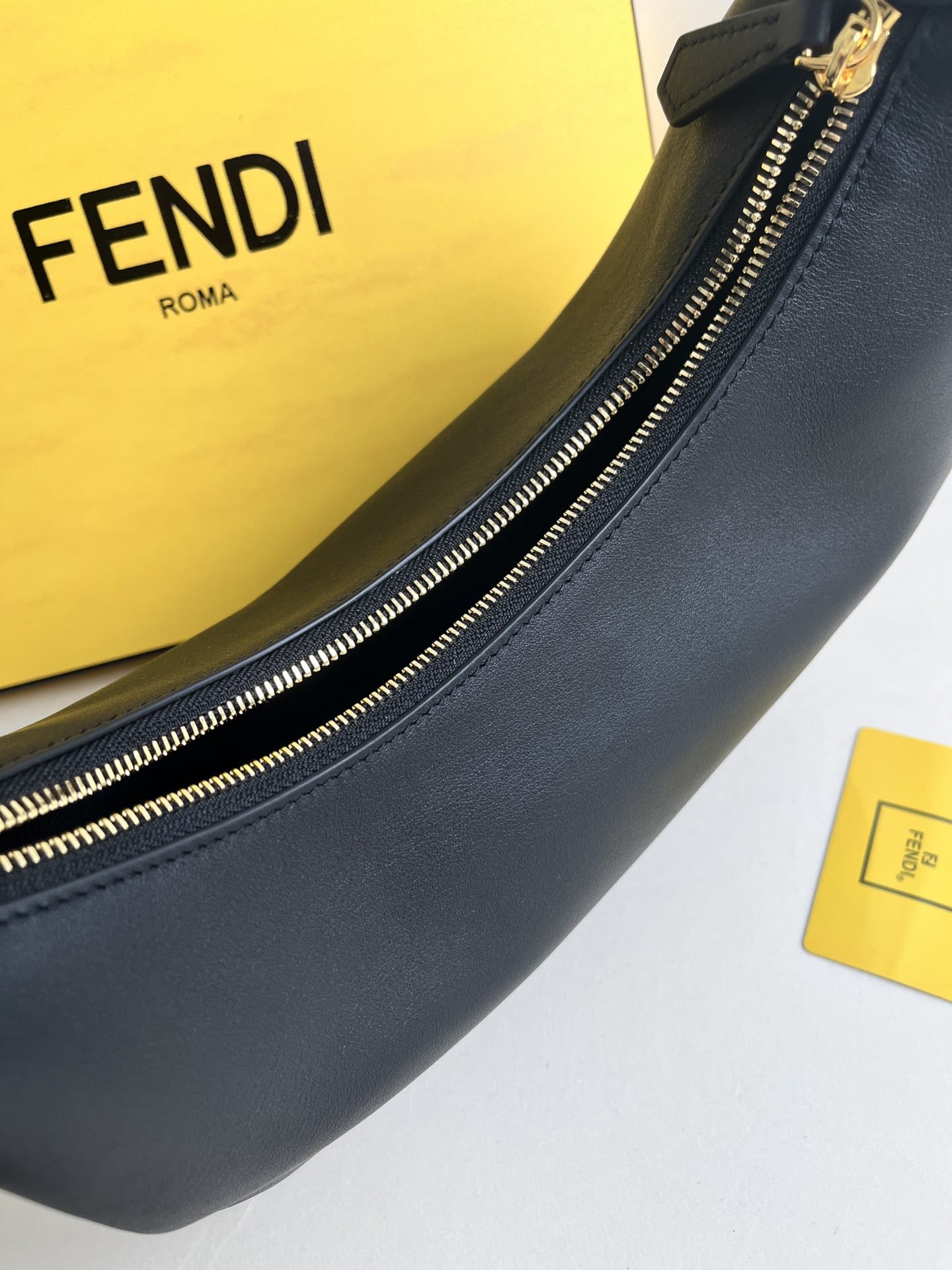 FENDI TIMELESS Fendigraphy Small Black Leather Bag