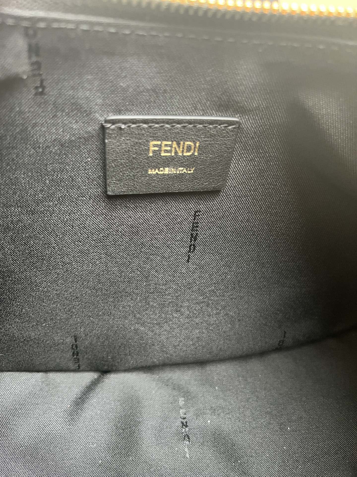 FENDI TIMELESS Fendigraphy Small Black Leather Bag