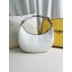 FENDI TIMELESS Fendigraphy Small White Leather Bag