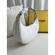 FENDI TIMELESS Fendigraphy Small White Leather Bag