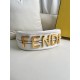 FENDI TIMELESS Fendigraphy Small White Leather Bag