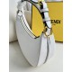 FENDI TIMELESS Fendigraphy Small White Leather Bag