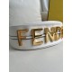 FENDI TIMELESS Fendigraphy Small White Leather Bag