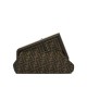 FENDI TIMELESS First Small Brown FF Jacquard Fabric Bag