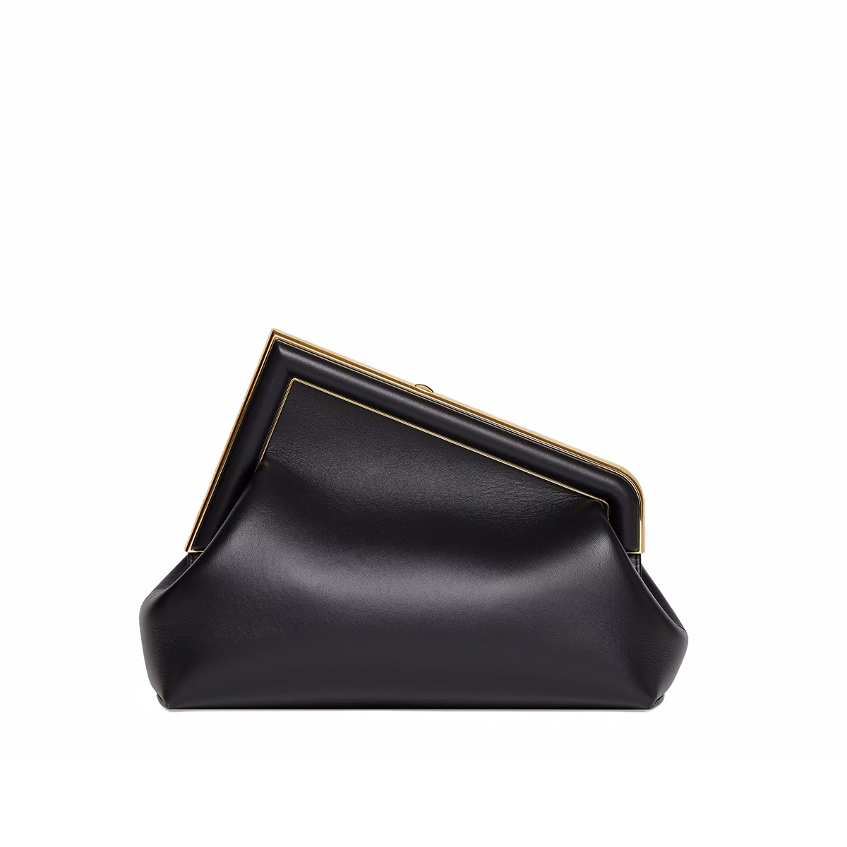 FENDI TIMELESS First Midi Black Leather Bag