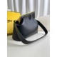 FENDI TIMELESS First Midi Black Leather Bag