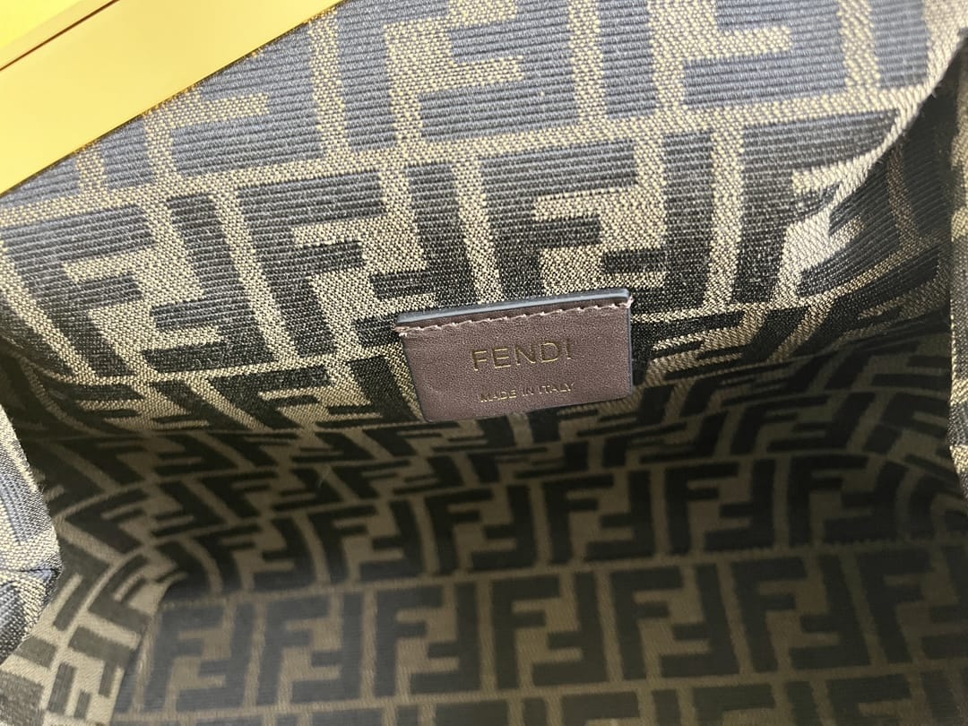 FENDI TIMELESS First Midi Black Leather Bag