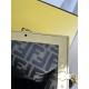 FENDI TIMELESS First Midi Black Leather Bag