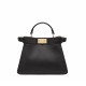 FENDI TIMELESS Peekaboo ISeeU Small Black Calfskin Bag