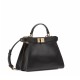 FENDI TIMELESS Peekaboo ISeeU Small Black Calfskin Bag