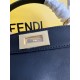 FENDI TIMELESS Peekaboo ISeeU Small Black Calfskin Bag