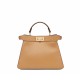 FENDI TIMELESS Peekaboo ISeeU Small Brown Calfskin Bag