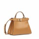 FENDI TIMELESS Peekaboo ISeeU Small Brown Calfskin Bag