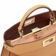 FENDI TIMELESS Peekaboo ISeeU Small Brown Calfskin Bag